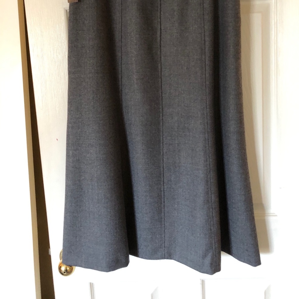 Gray wool skirt